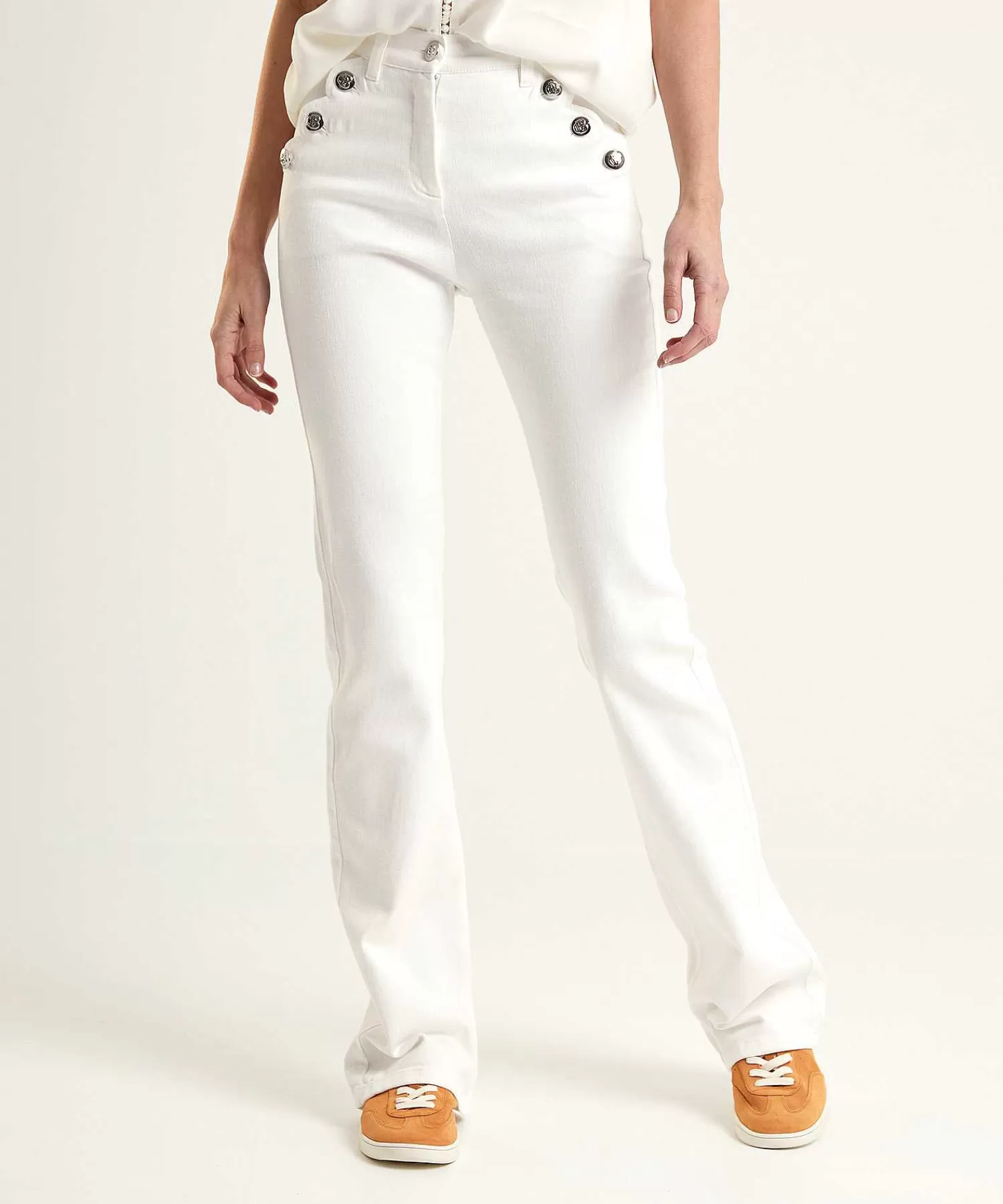 Jeans^Caroline Biss Flared Jeans Met Knopen