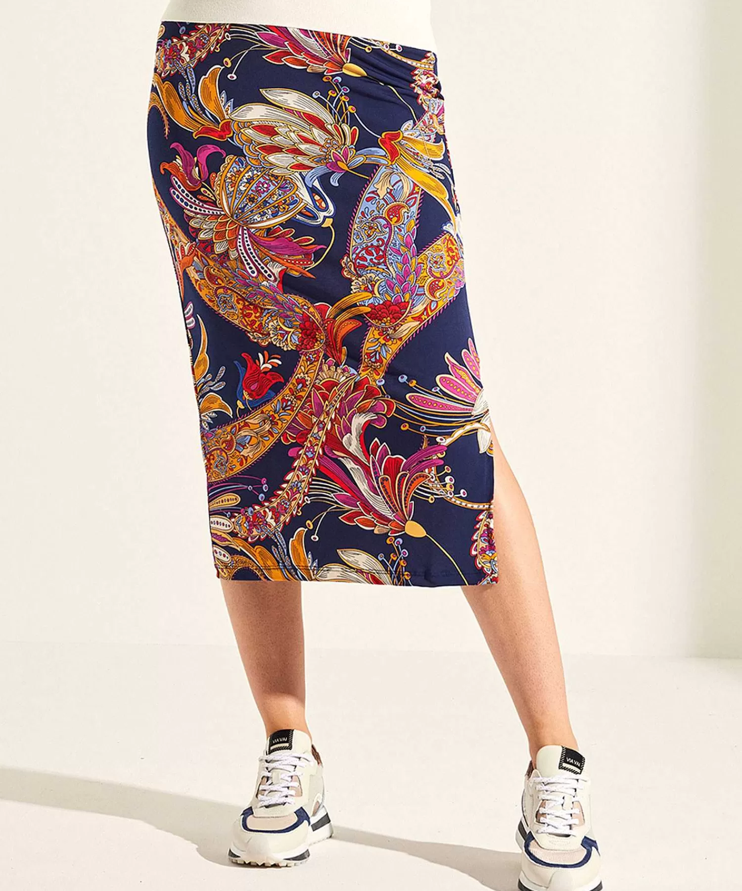 Rokken^GIULIA E TU Slinky Rok Multicolor Paisley