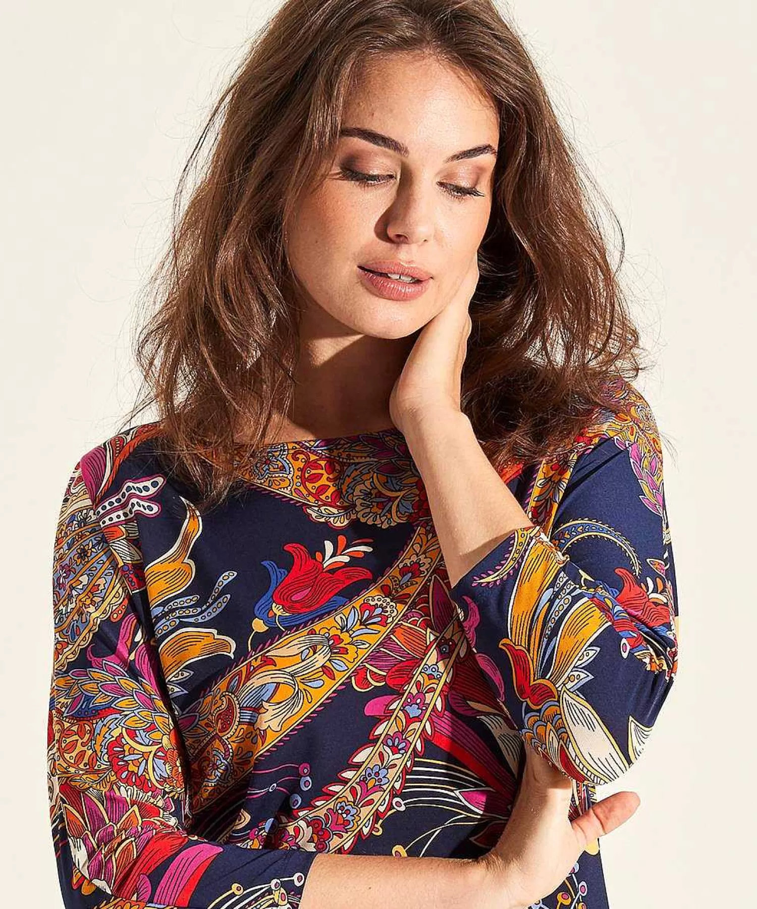 Shirts En Tops^GIULIA E TU Slinky Top Multicolor Paisley
