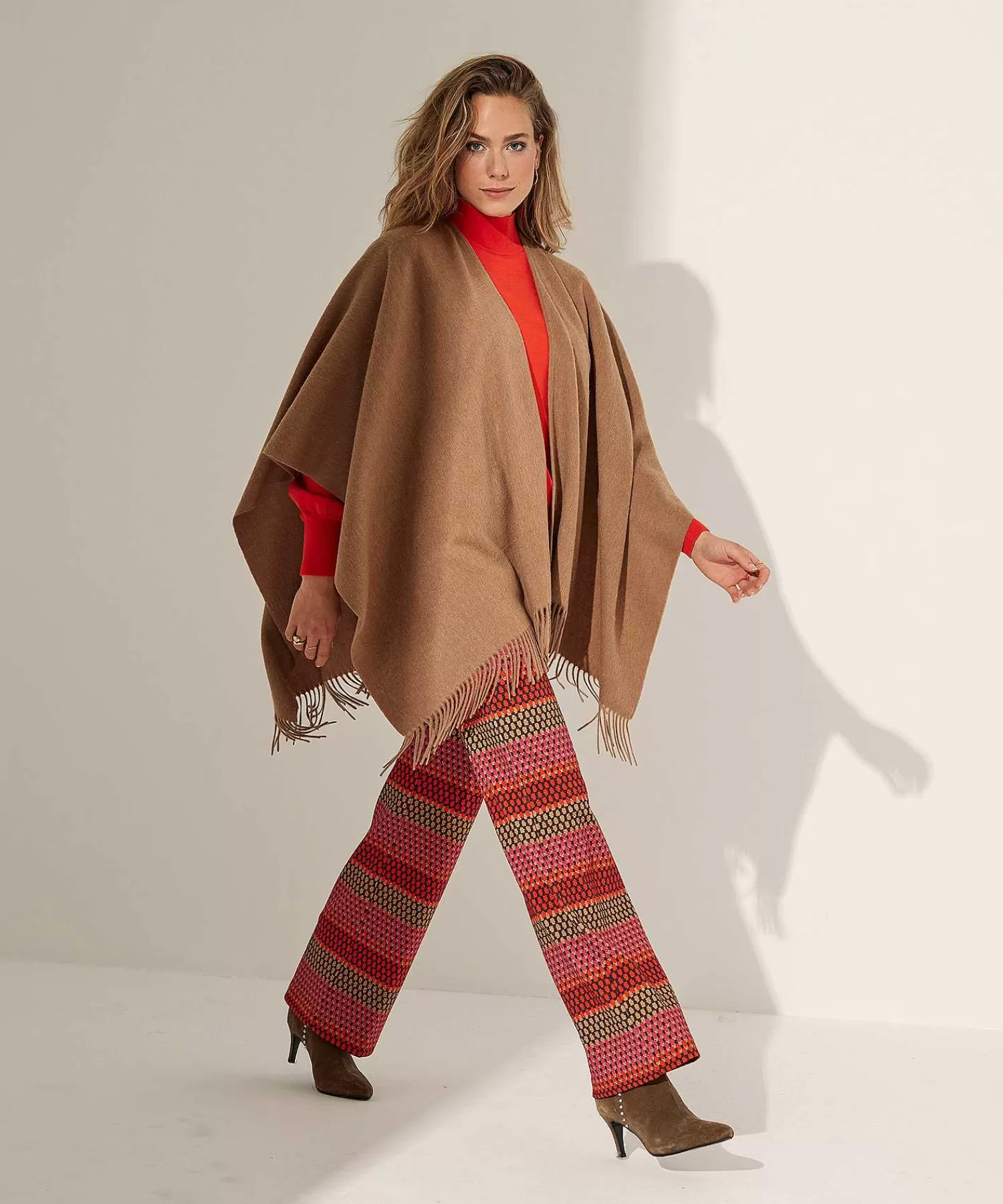 Broeken^KYRA Multicolor Structuur Wide Leg Broek Ferris