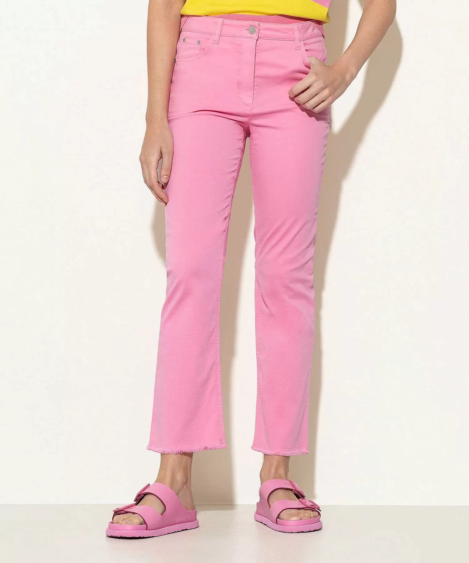 Jeans^Luisa Cerano Kick Flare Broek Soft Cotton