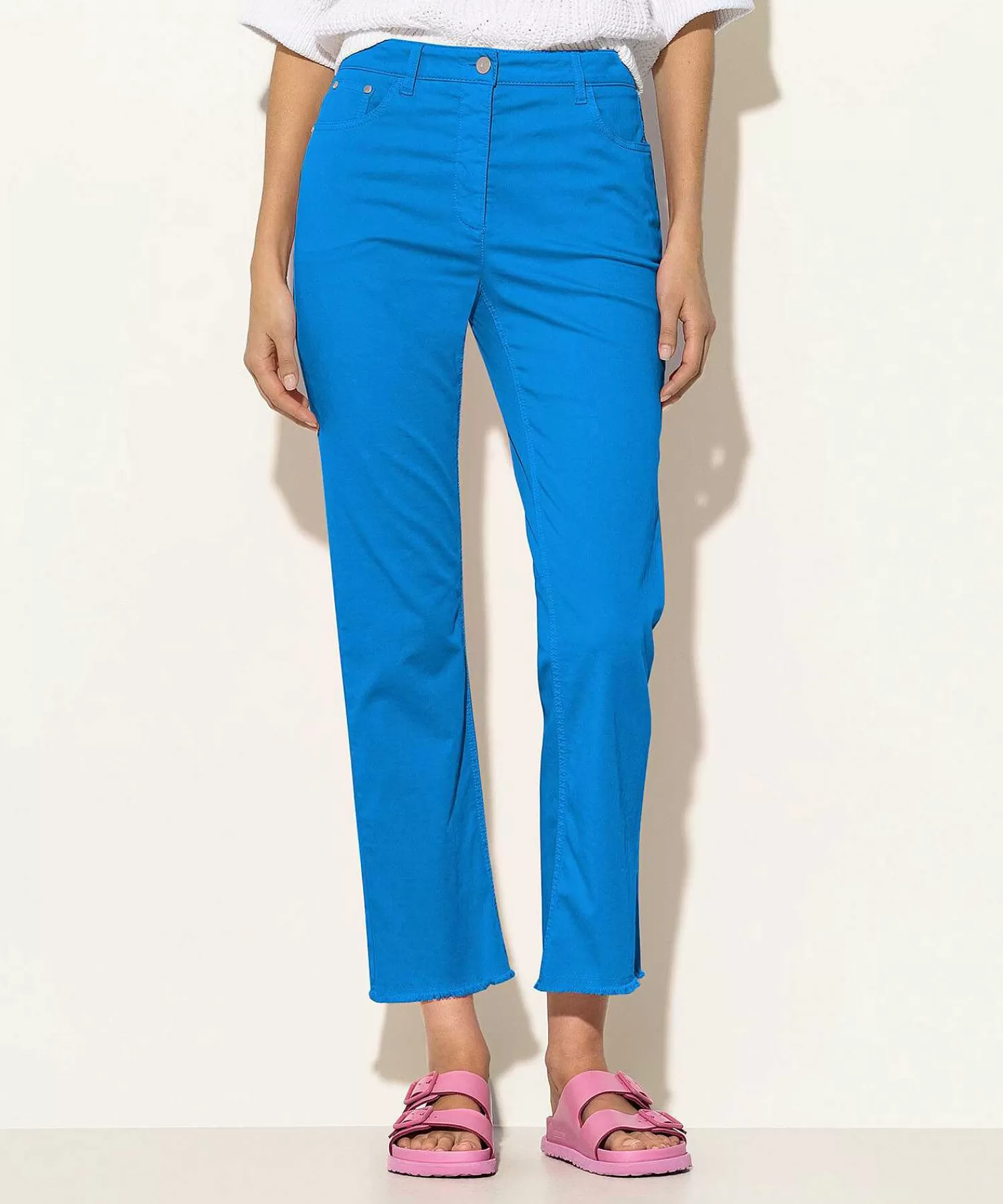 Jeans^Luisa Cerano Kick Flare Broek Soft Cotton