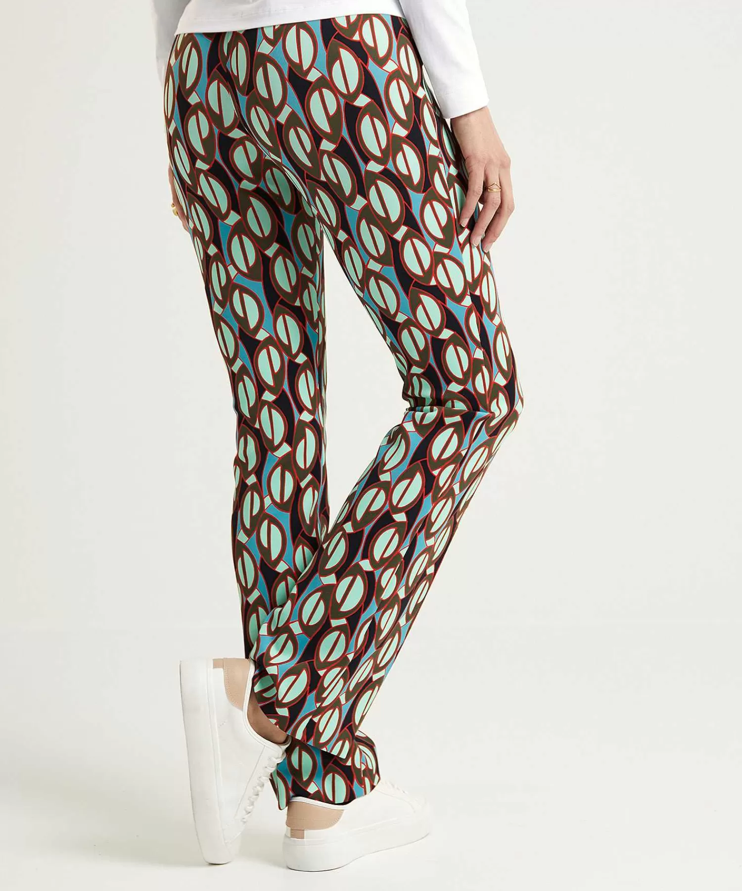 Broeken^Marc Cain Collections Marc Cain Scuba Broek Multicolor Frederica