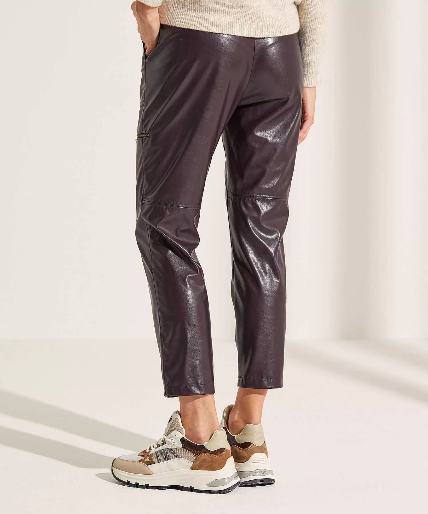 Broeken^Marc Cain Sports Worker Broek Vegan Leather Rikaze