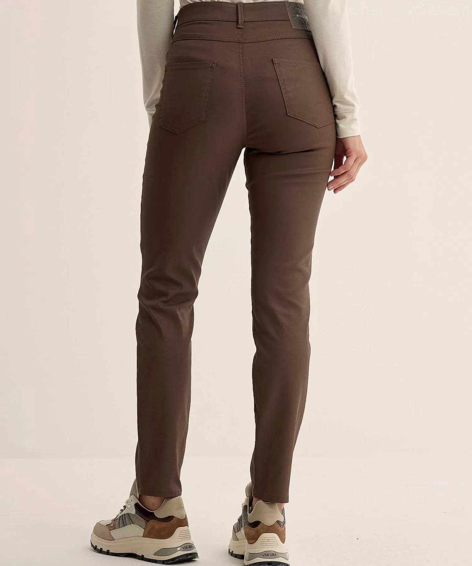 Broeken^Rosner Coated Skinny Broek Ritsjes Audrey 2